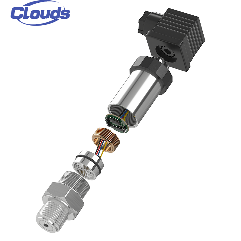 Manomètre numérique de précision avec circuit de conditionnement de signal et raccord de pression en acier inoxydable pour l'industrie
