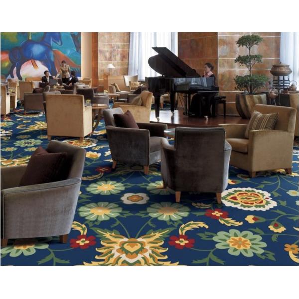 Commercial PVC Flooring New Zealand Wool With Nylon Material Eco - Friendly