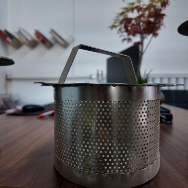 Customized Stainless Steel Perforated Metal Cylinder Tea Strainers