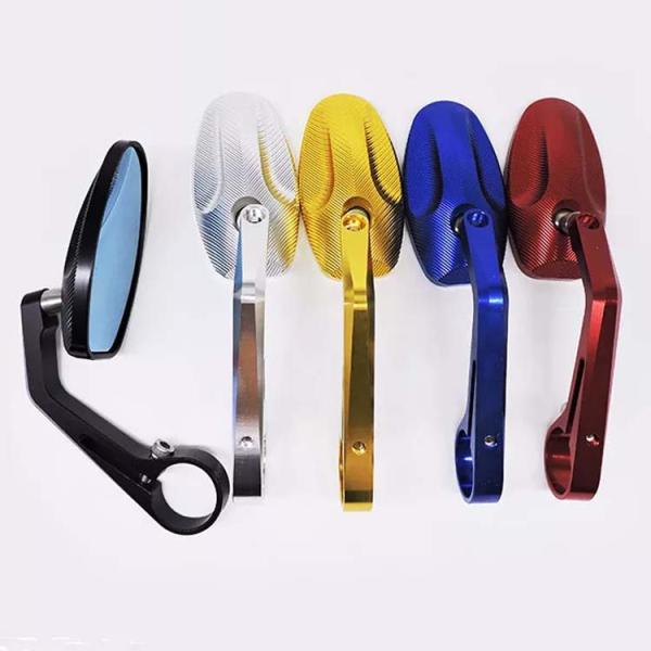 Universal CNC Aluminium Rearview Mirror Bar End Side Mirrors Sleek and Stylish Design