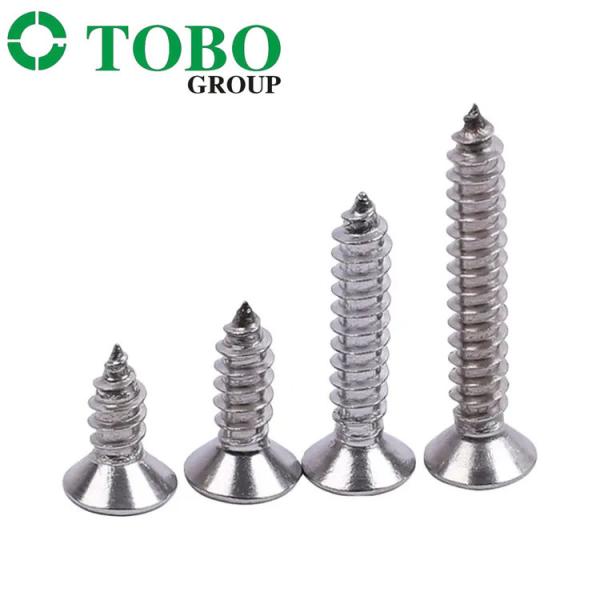 Stainless Steel Phillips Countersunk Head Tapping Screw For Drywall / Wood / Metal / Gypsum GB846