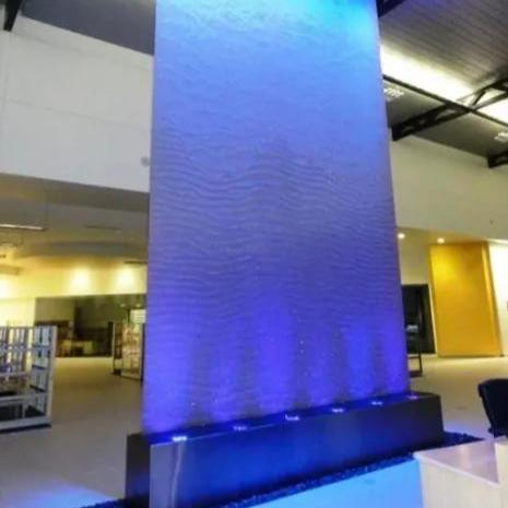 Decorative Stainless Steel Mesh Water Curtain Wall Indoor Outdoor Waterscape Feature