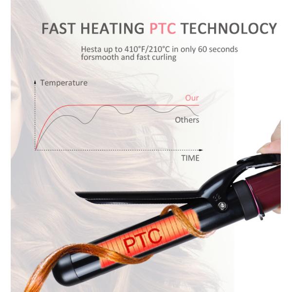 Инструмент волос MeStar горячий, утюг турмалина керамический завивая с дисплеем СИД