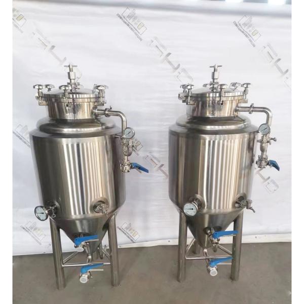 Tanques de fermentação de cerveja de 100 litros totalmente automatizados para o processamento de álcool no local de fermentação