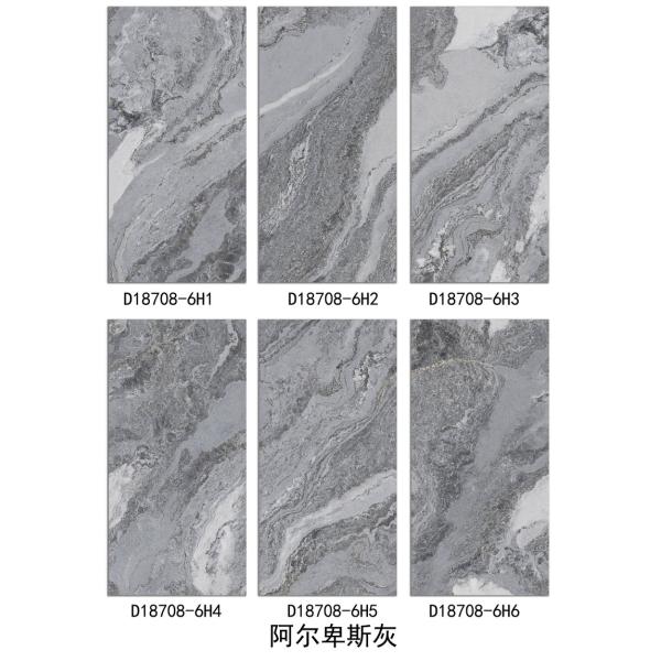 Impressive and Marble Like Porcelain Ceramic Modern Style Tiles In Grey