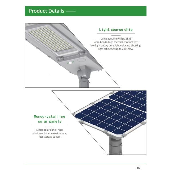 50000 Hours Lifespan Solar Wall Light Led Yard Solar Panel Waterproof Solar Street Light