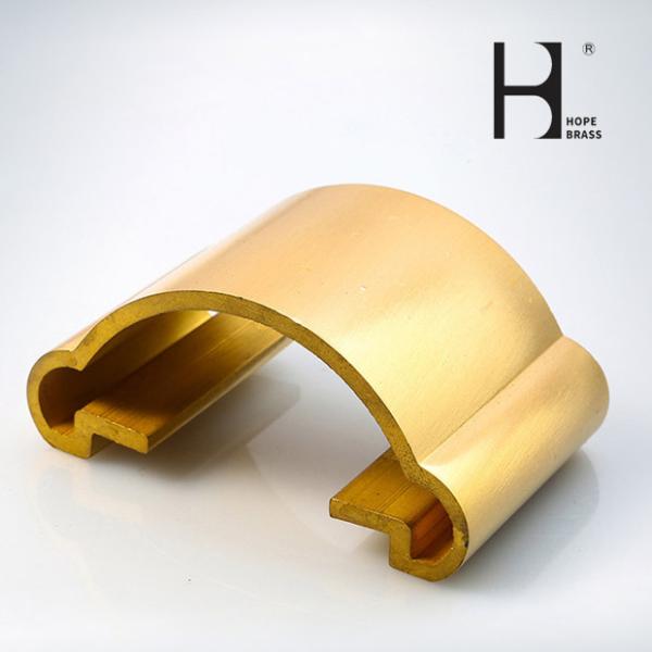 Chinese brass stairs handrail brass extrusion profiles supplier Brass Copper Alloy Extrusion Profiles Customized Drawing