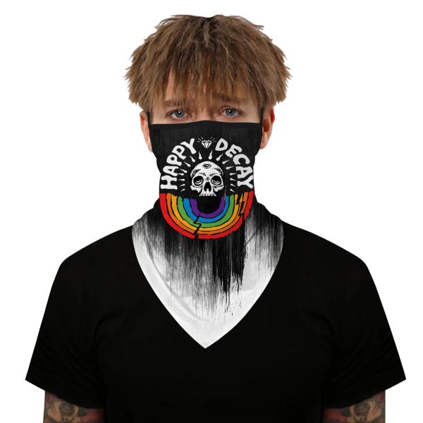 100% Cotton Fall Tubular Headwear Seamless Face Scarf