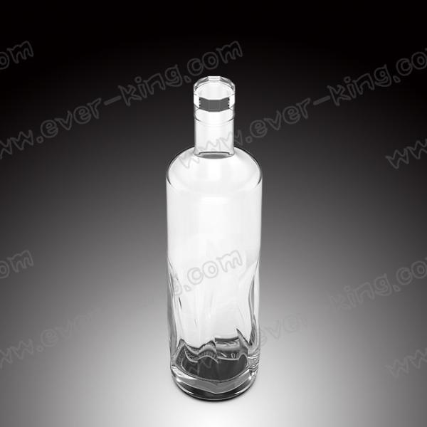 Offset Printing Liquor Vodka Spirit Glass Custom With Aluminum Cap