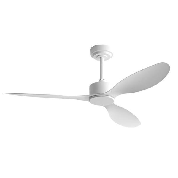 Ventilateur de plafond extérieur blanc à lame en plastique moteur DC intelligent Ventilateur de plafond imperméable à l'eau avec télécommande