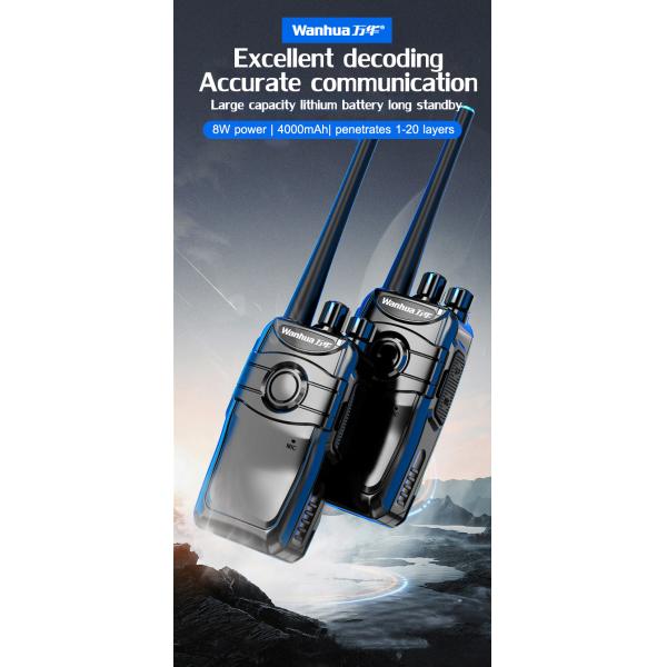 Professional Walkie Talkie Dual Band Earpiece Headset with PTT Mic Output Power 3W