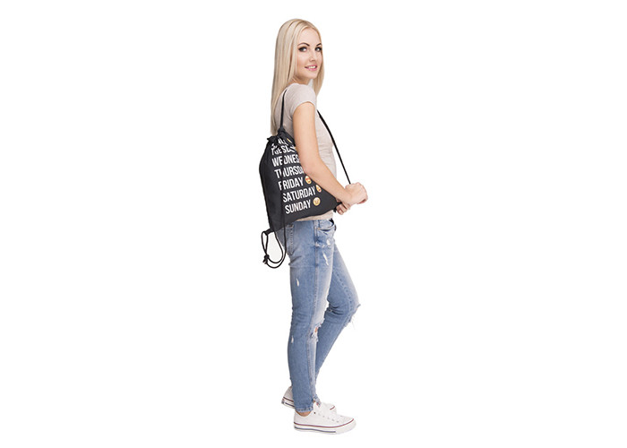 Мешок спортзала сумок Drawstring полиэстера перемещения пикника милый с логотипом