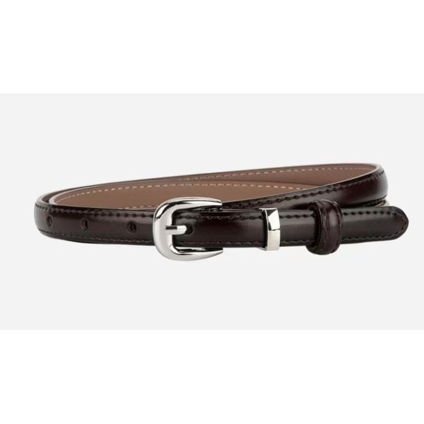 Canvas Woven Belt, Leather Trim Belt, Silver Buckle, Stretch Belt, Two-Tone Casual Belt, Versatile Belt for Jeans
