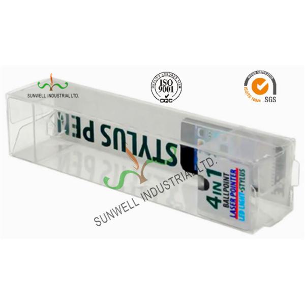 Electronics Ballpoint Plastic Packaging Boxes , Clear Plastic Display Boxes