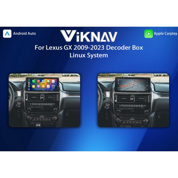 Viknav Linux System For Lexus GX 2009-2023 Wireless Apple CarPlay Android Auto Only Support Original Car OEM Screen