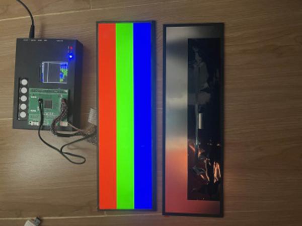 14.5 inch incell touch  bar type TFT module  2560RGB(H)×720(V) dots LVDS interface  350C/d 