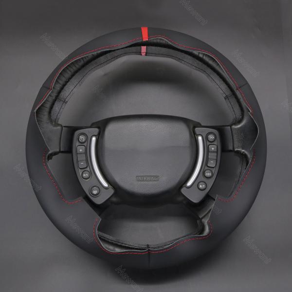 Custom High-quality Hand Stitch Black Leather Cool Style Steering Wheel Cover for Land Rover Range Rover III(L322) 2002-2012