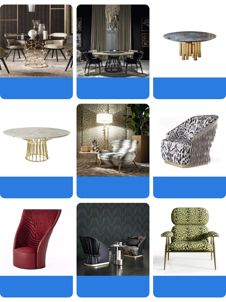 Modern Italian Style Luxury Italian Style Marble Top Living Room Irregular Coffee Table Fabric Circle Center Tea Home Furniture