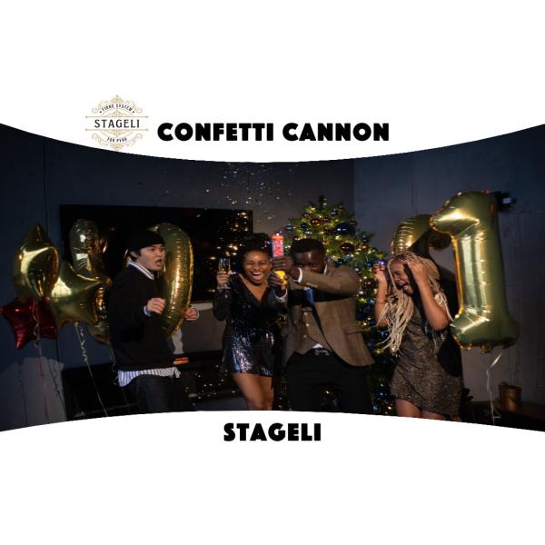 Pink Party Time Confetti Shooter biodegradável para casamento de aniversário