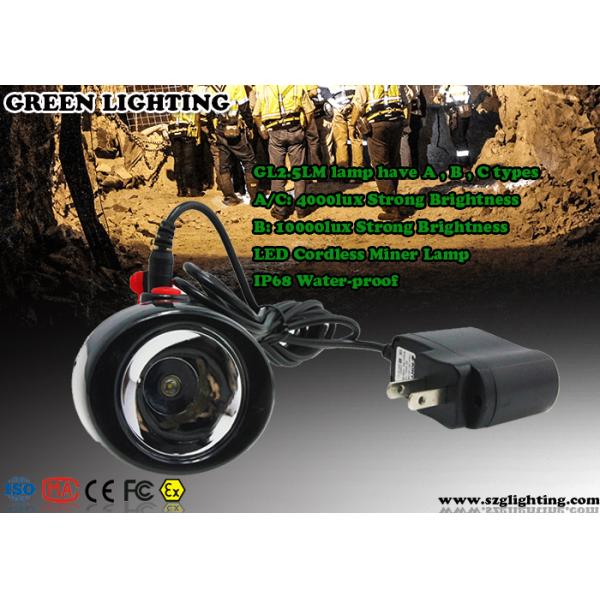 3500 Lux IP65 Wireless Coal Mining Lights 96 Lum 3.7V Rated Voltage