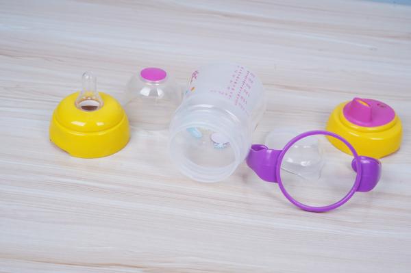 2 em 1 meses livre da sução BPA do bocal 6 copo de Sippy do bebê de 6 onças