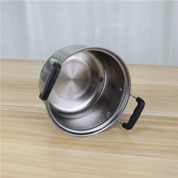 American style 5pcs cookware set kitchen nonstick cooking pot with glass lid