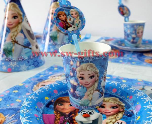 Disney Frozen Princess Anna Elsa Kids Birthday Party Decoration Set Party Supplies Baby Birthday Party Pack event party