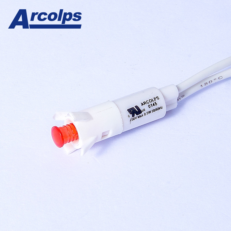 High Quality Small LED Indicator Light with Durable PA66 Plastic Case