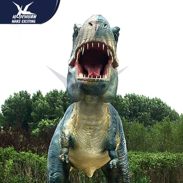 Water - Proof Outdoor Dinosaur  / Spray Water And Smoke Vivid Animatronic Dinosaur Model