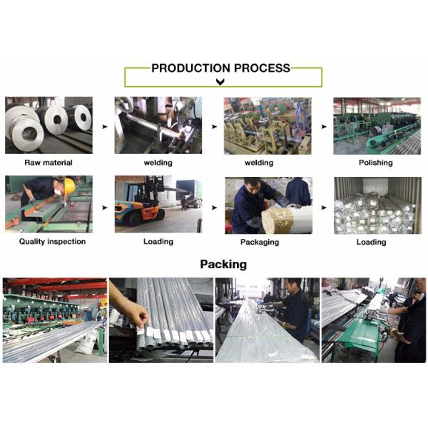Сваренная нержавеющей сталью трубка нержавеющей стали поверхности зеркала трубы 201 АСТМ А554 ТП201