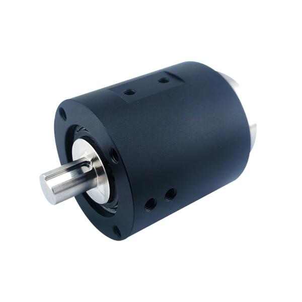 4-channel M5 connector gas rotating slip ring 6mm tube aluminum alloy housing