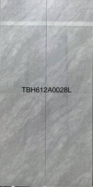 Polished Glazed Gray Ceramic Tiles 600x1200mm Full Body Clay