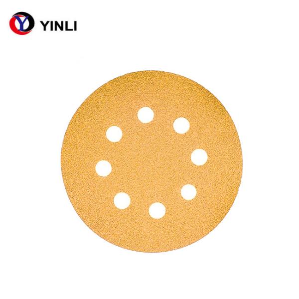 5 Inch Brushed Aluminum Sanding Disc Auto Body Sanding Discs Hook And Loop