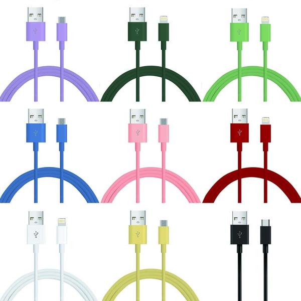 TPE USBケーブル 1m 2m 長さ C-C20V3A 60W 最大 C-L 9V3A 27W 最大 携帯電話充電用のカスタマイズ可能なケーブル