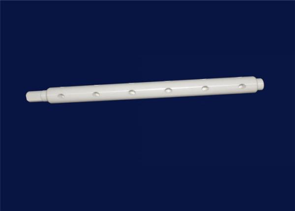 White ZrO2 Precision Alumina / Zirconia Ceramic Shaft Non-Porous Ceramic Rod