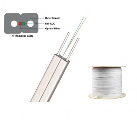 Cable FTTH intérieure à mode unique résistant aux intempéries (1-12 cœurs)