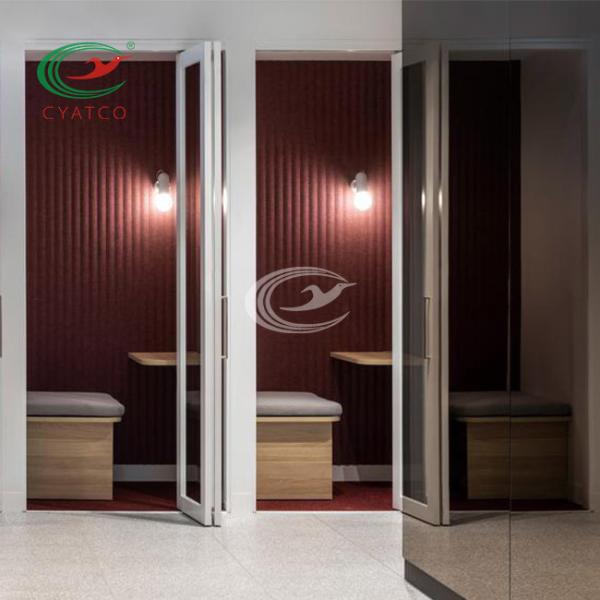 Interior Fireproof Wavy Textured Wall Panels Multicolor Decorative