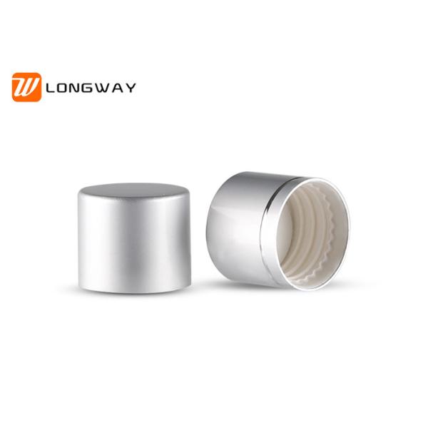 Aluminum Cover Silver Cosmetic Bottle Cap 24/410 Closure ISO Approval