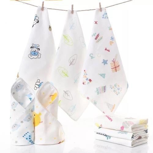 Printed Newborn Baby Napkins 100 Cotton Easy Wash Customized Carton Size