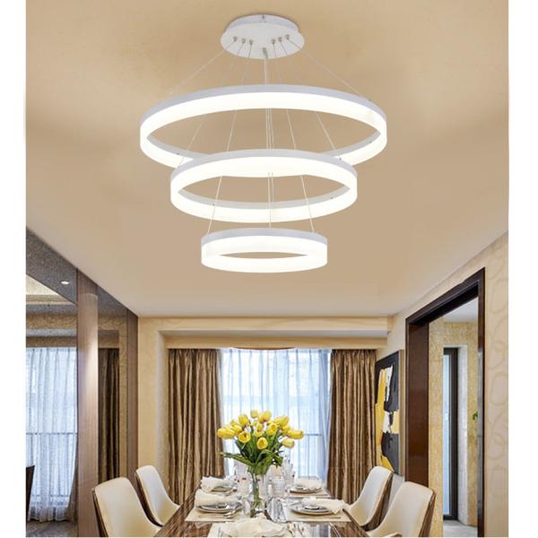 Смертной казнью через повешение черноты CCT 3000K/белых свет кольца финиша 400mm 600mm приведенный