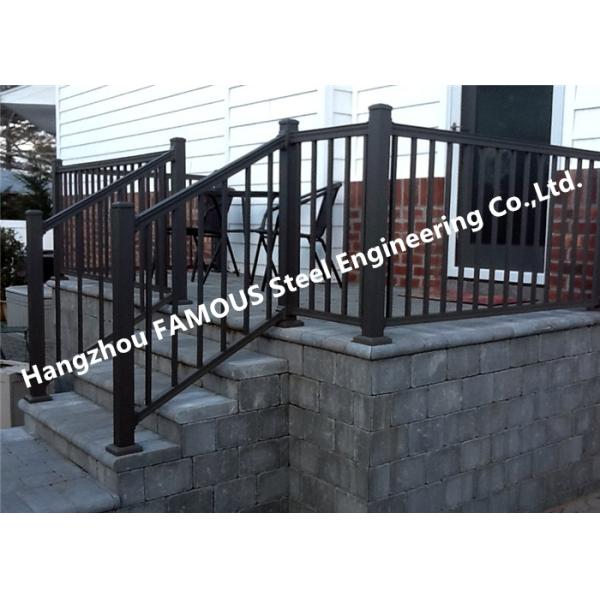 1200mm Height Customized Balustrade Aluminum Stair Handrail For Balcony