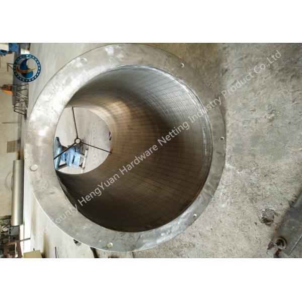 80cm Height Rotary Screen Drum / Wedge Wire Cylinder Screen Back Wash Filter