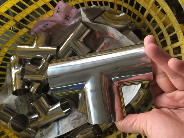 Food Grade 304 316L SS Buttweld Fittings ISO 9001:2008 Certificated