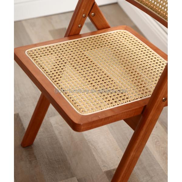 Mail Packing Modern Design Foldable Wood Rattan Restaurant Chairs for Home Furniture