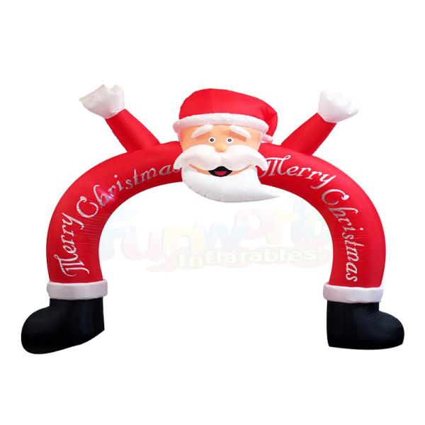 Santa Claus Outdoor Inflatable Christmas Decorations  / Blow Up Christmas Arch