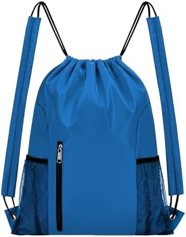 BEEGREEN DRAWSTRING-BACKPACK-GYM-BAG, LARGE SPORTS BAG, STRING BACKPACK CINCH SACK FOR MEN AND WOMEN RED