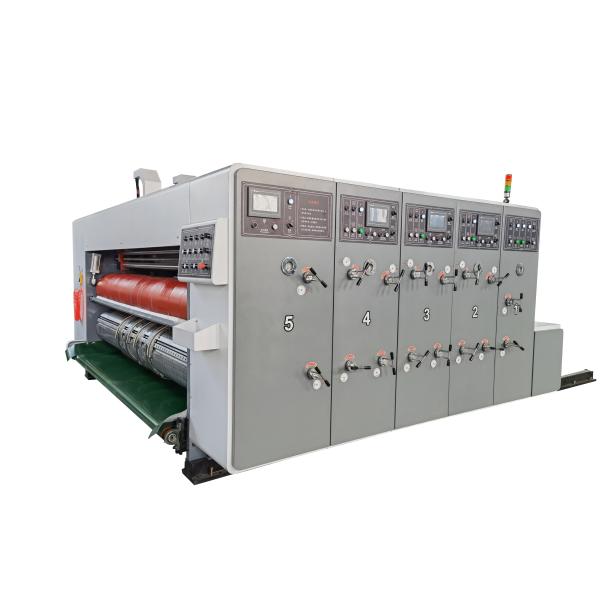 Vacuum Feeding 1-5 Colors Printer Slotter Die Cutter Machine 300pcs/Min