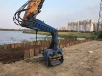 Además del canal del río conductor de pila hidráulico de 8 metros Equipment