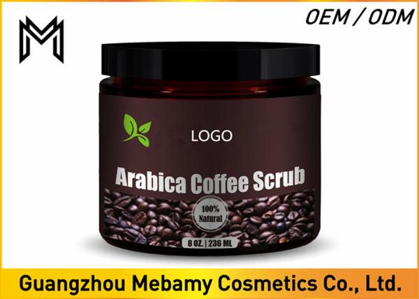 Dead Sea Salt Skin Care Body Scrub , Coffee Exfoliating Cream Body Scrub Mosturizied