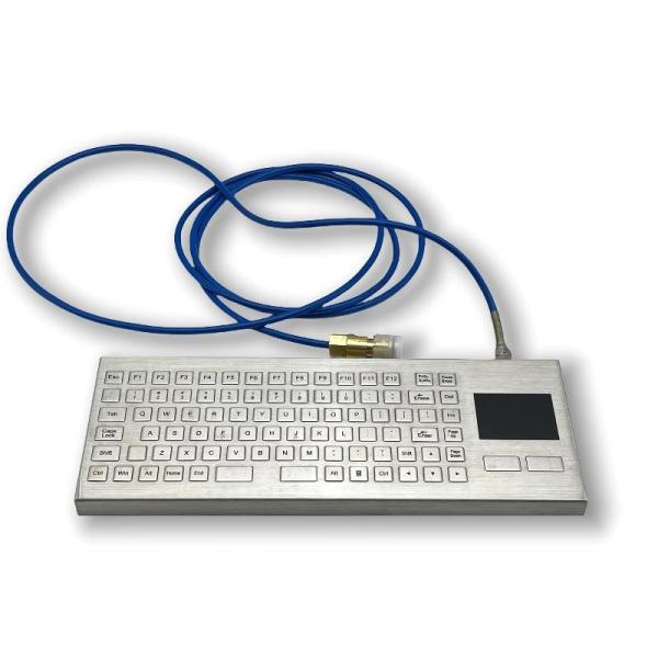 Industrial-Grade Stainless Steel Keyboard for Unattended Public Terminals – Vandal-Proof & Sealed for 24/7 Use